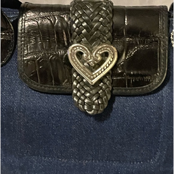 Y2K Brighton Denim Satchel Tote Shoulder Bag - Picture 12 of 15